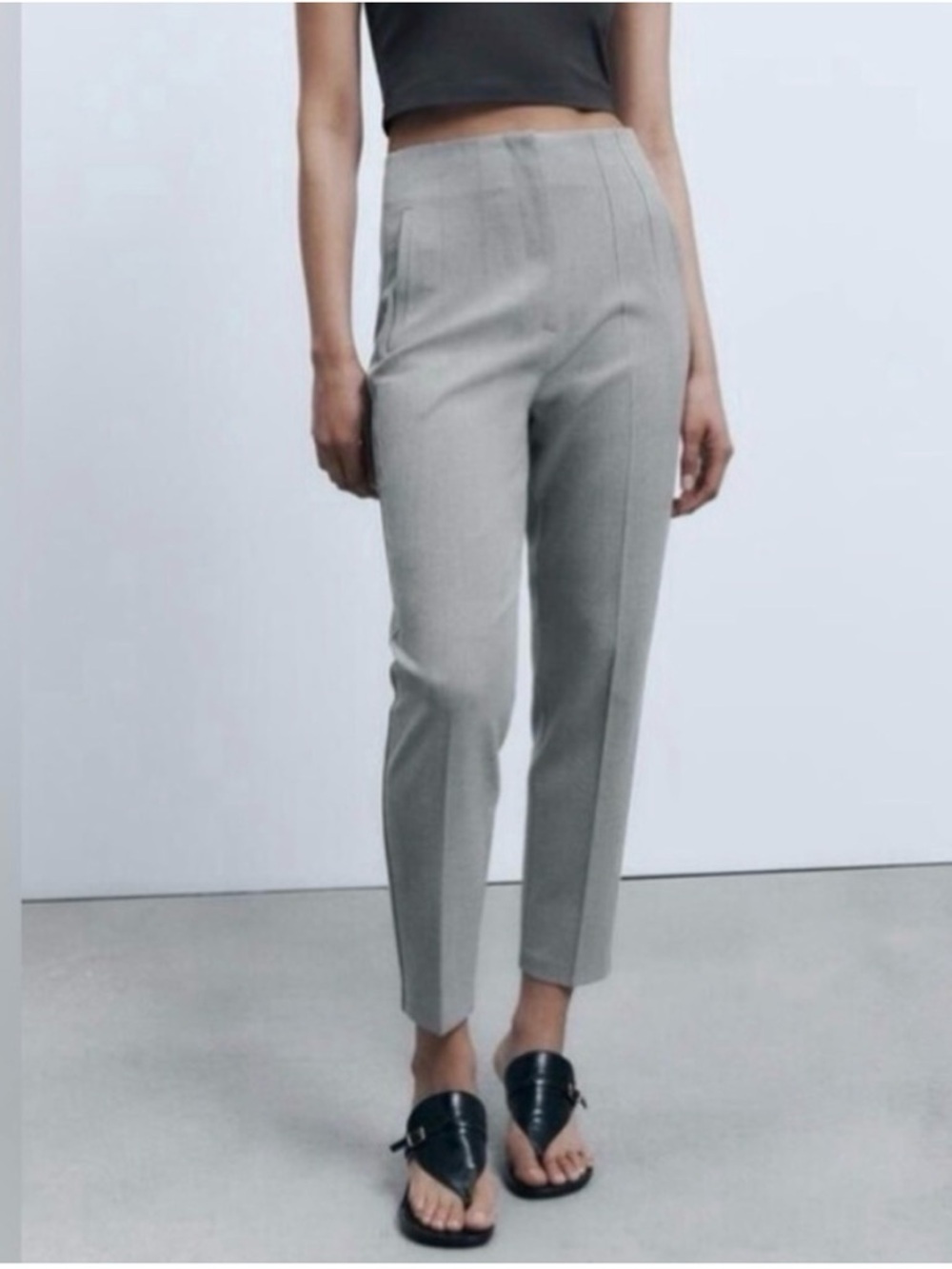 Zara High Waisted Dove Gray size XL